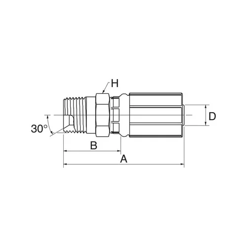 GATES MegaCrimp® DN16-1/2 NPTF įdėklas image 2