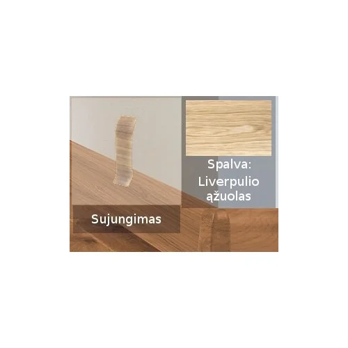VOX Izzi PVC grindjuostės sujungimai – Liverpulio ąžuolo spalva image 2