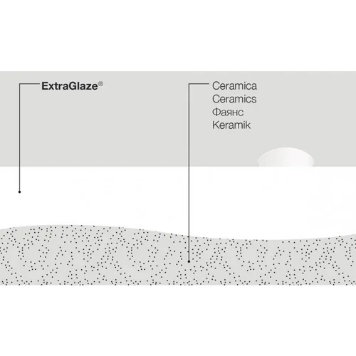 GSI Pura 82x46 Extraglaze® be skylės praustuvas image 3