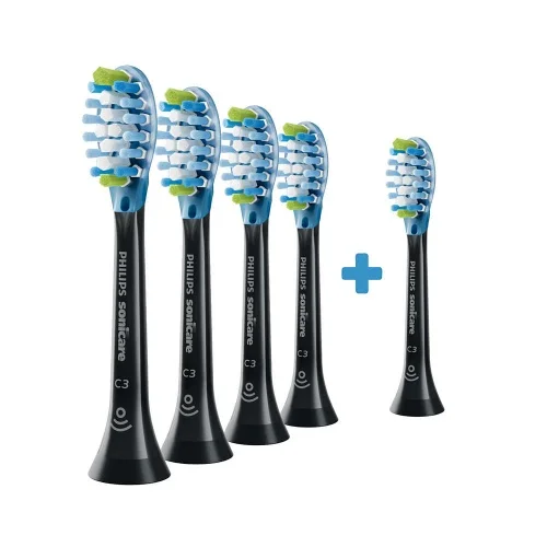 Philips C3 Premium Plaque Defence HX9045/88 Sonic dantų šepetėlio galvutės, Juoda image 1
