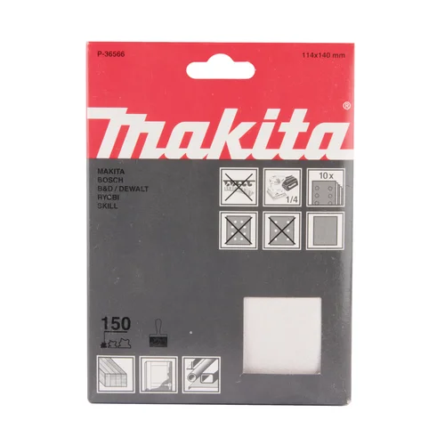 Makita P-36566 Šlifavimo popierius 114×140 K150 (10 Vnt.) image 2