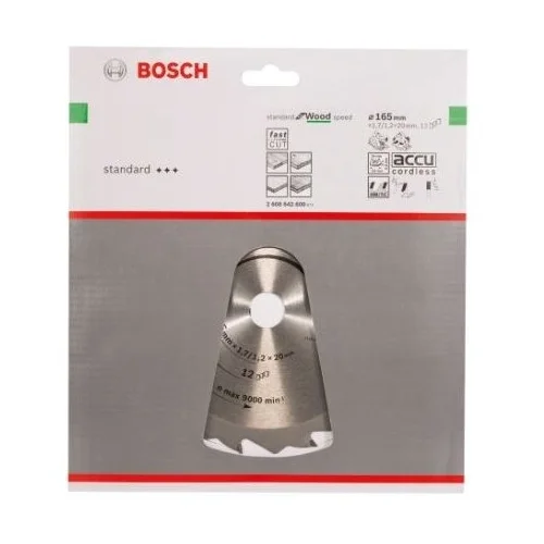 Bosch SPEEDLINE WOOD Pjovimo diskas medienai, 165x20/16 mm image 2