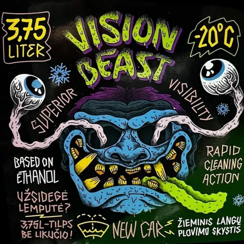 VISION BEAST Žieminis langų plovimo skystis -20°C 3,75 l image 2