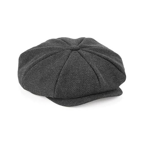 Heritage Bakerboy Beechfield B628 kepurė L/XL Navy Herringbone image 1