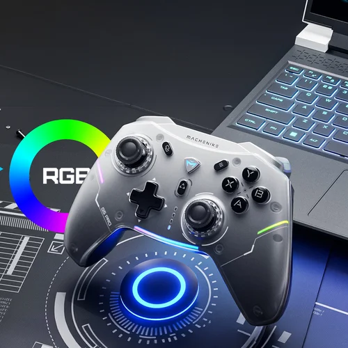 Machenike G5Pro Max belaidis žaidimų valdiklis su įkrovimo stotele, pilkas image 3