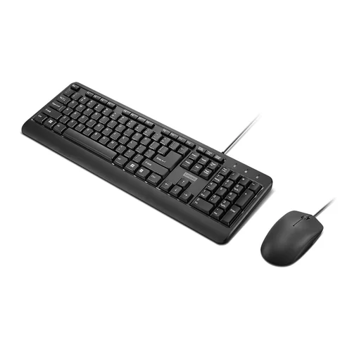 Lenovo 160 laidinė klaviatūros ir pelės komplektas, JAV anglų kalba, juodas image 3