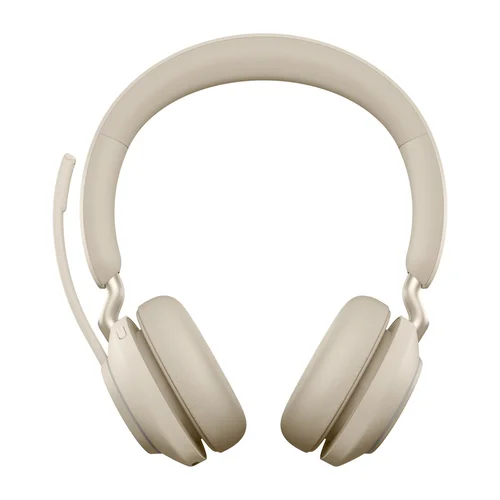 Jabra Evolve2 65 USB-C MS, smėlinės, su įkrovimo stovu image 2