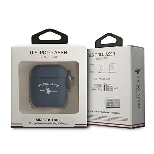 US Polo Assn. USACA2SFGV AirPods 1/2 dėklas, tamsiai mėlynas image 3