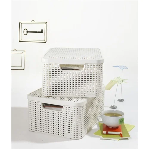 CURVER Daiktadėžė su dangčiu, 6 L, 29,1×19,8×14,2 cm, Ruda image 2