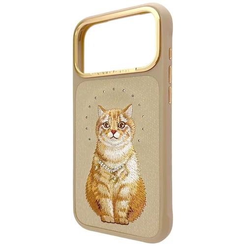 Nimmy Lucky Fashion Cat MagSafe dėklas iPhone 17 Pro Max, rudas image 2