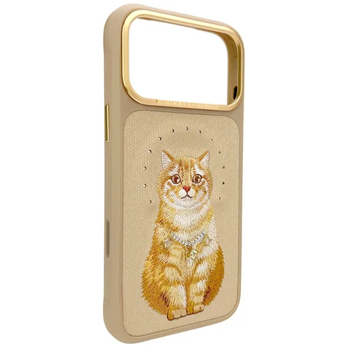 Nimmy Lucky Fashion Cat MagSafe dėklas iPhone 17 Pro Max, rudas image 3
