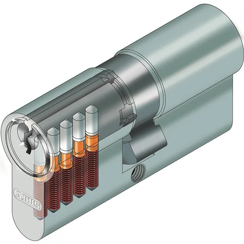 Abus E50N DIN cilindras, 40 mm, Pilka image 2