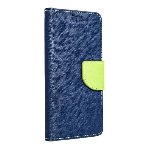 FANCY XIAOMI Redmi Note 13 4G knygų dėklas, tamsiai mėlynas / lime image 1