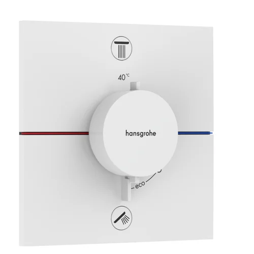 Hansgrohe ShowerSelect Comfort E 15572700 Potinkinis termostatinis maišytuvas, baltas matinis image 1