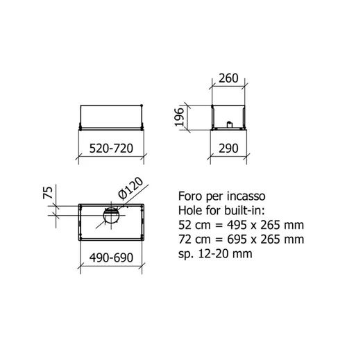 Baraldi BLOCK Star nerūdijančio plieno, 52 cm image 2
