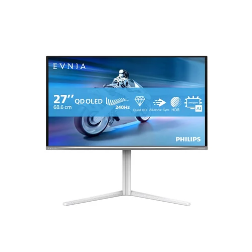 Philips Evnia 6000 27M2N6501L/00 26,5 col. QD-OLED monitorius, baltas image 2