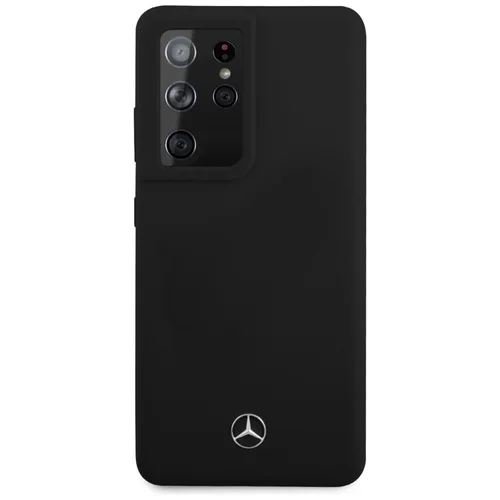 Mercedes-Benz Silikoninė linija dėklas Galaxy S21 Ultra, juodas image 3