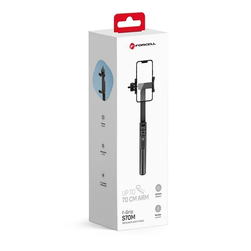 FORCELL F-GRIP S70M selfie lazda-trikojis, 70 cm, juoda image 1