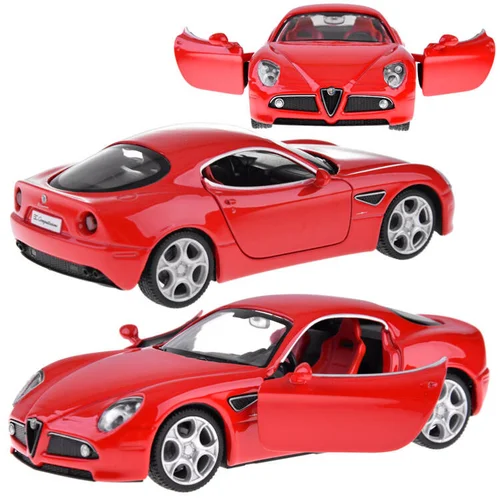 Alfa Romeo 8C Competizione ZA4607 1:32 modelis, raudonas image 1