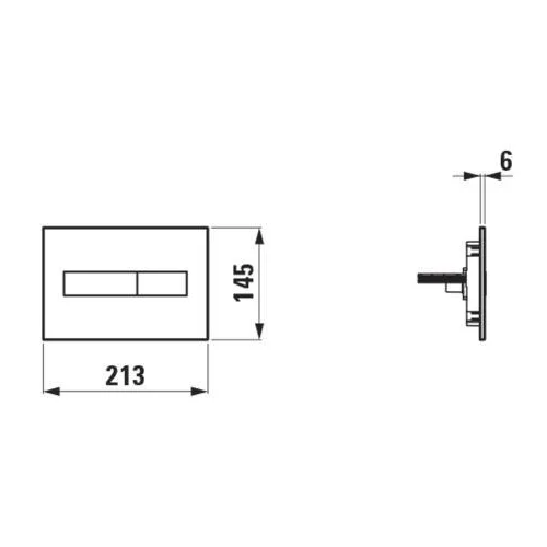 Laufen INEO H9001110070001 2 mygtukai image 2