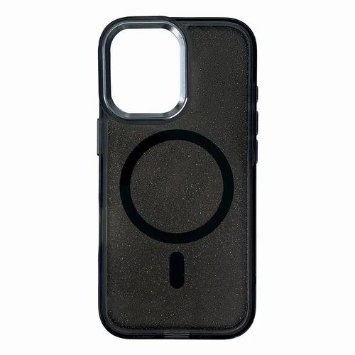 Blizgus dėklas Samsung Galaxy A57, MagSafe, juodas image 1