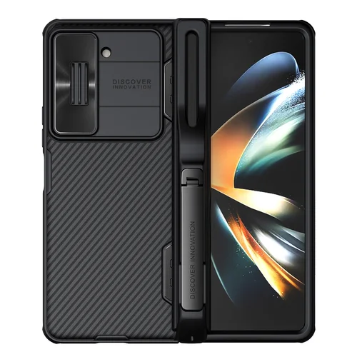 Nillkin CamShield Fold dėklas Samsung Galaxy Z Fold 5, juodas, su S Pen laikikliu image 1