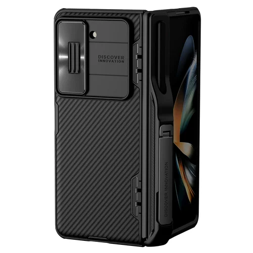 Nillkin CamShield Fold dėklas Samsung Galaxy Z Fold 5, juodas, su S Pen laikikliu image 2