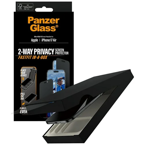 PanzerGlass Ultra-Wide Fit Fastfit privatumo stiklas iPhone Air image 2