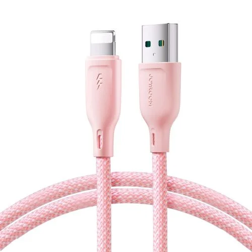 Joyroom S-A34 SA34-AL3 USB-A–Lightning kabelis, 1,2 m, rožinis image 2