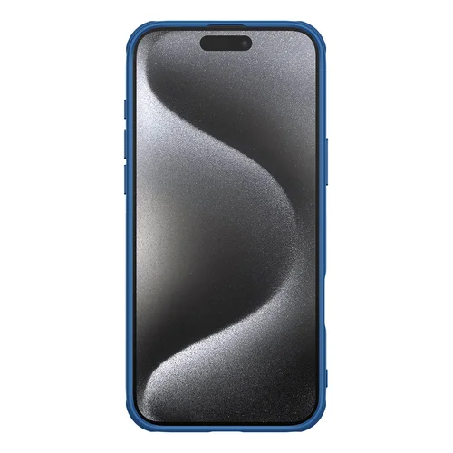 Nillkin Super Frosted Shield Pro Magnetic dėklas iPhone 16 Pro, mėlynas image 3