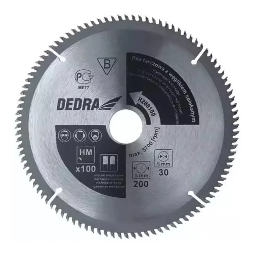 Dedra H210100 aliuminini pjovimo diskas 210×100×30 image 1