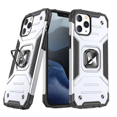 Wozinsky Ring Armor dėklas iPhone 14 Pro Max, sidabrinis image 1