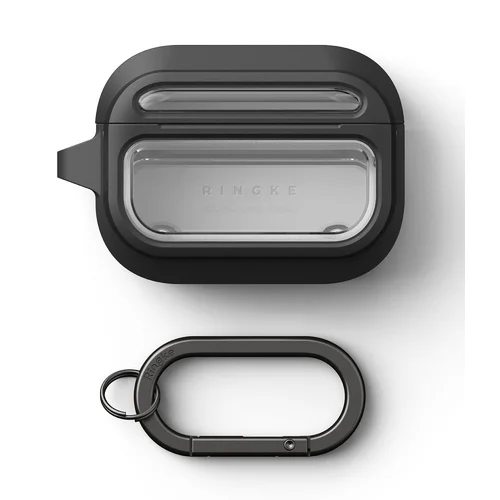 Ringke UX magnetinis dėklas AirPods Pro 3, juodas ir skaidrus image 3