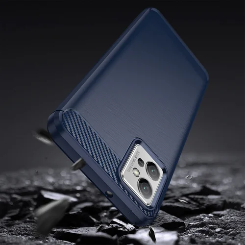 Xiaomi Poco F4 5G Carbon Case dėklas, mėlynas image 3