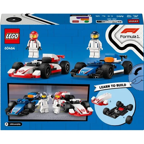 LEGO® City F1® Williams Racing & Haas F1® Race Cars, 92 vnt. image 2