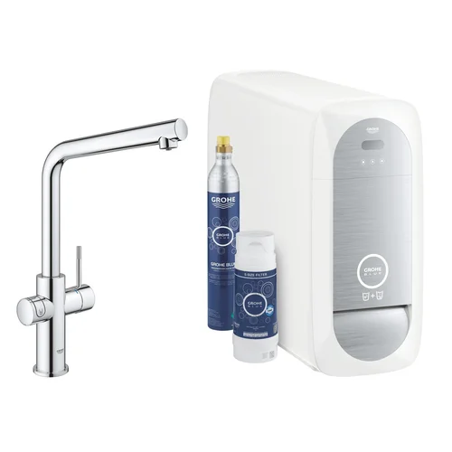 GROHE Blue Home virtuvinis maišytuvas L snapas, SuperSteel image 2