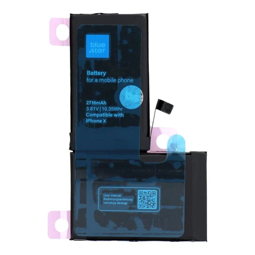 Blue Star HQ iPhone X 2716 mAh akumuliatorius image 1