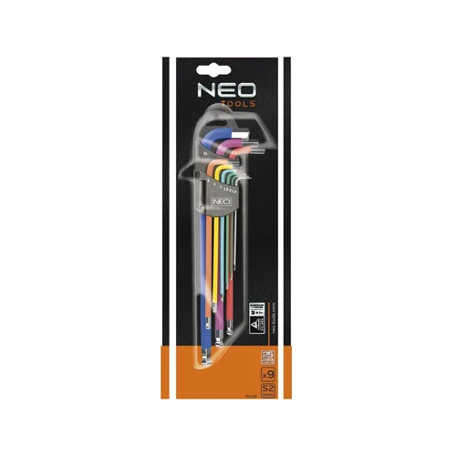 NEO hex raktų rinkinys 09-512 1.5–10 mm, 9 vnt. image 2