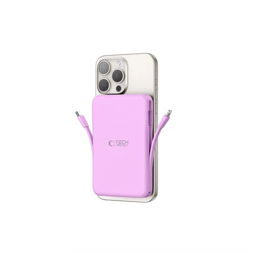 Tech-Protect PB31 LifeMag MagSafe 10 000 mAh violetinis išorinis akumuliatorius image 2
