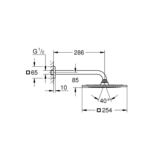 Grohe 26060000 Dušo galva, chromo image 2