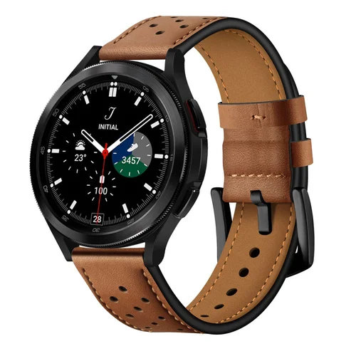 Tech-Protect odinė apyrankė Samsung Galaxy Watch 4/5/5 Pro/6/7/FE, ruda image 1