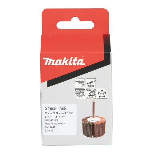 Makita D-75801 Lapelinio šlifavimo antgalis Ø50 x 30 mm A60 image 3