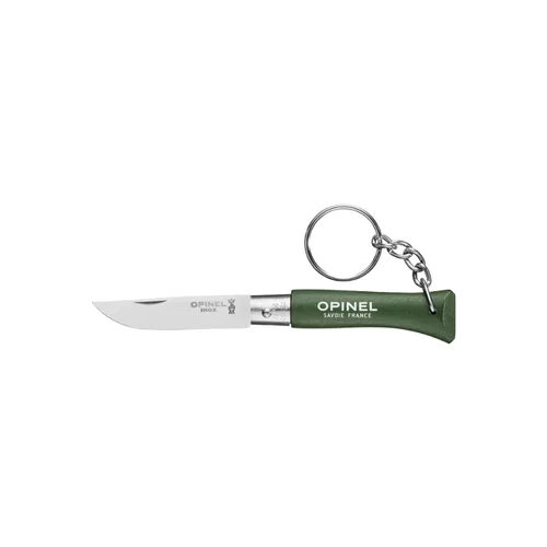 Opinel kišeninis peilis Nr.4 su buko rankena ir pakabuku – Žalia image 3