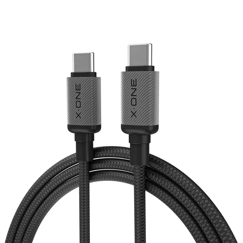 X-ONE TitanFlex USB-C kabelis 240 W, 1,2 m, juodas image 1