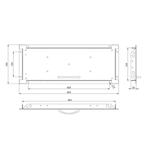 Plytelių liukas EUROPLAST MDU5020, 500 x 200 mm image 2