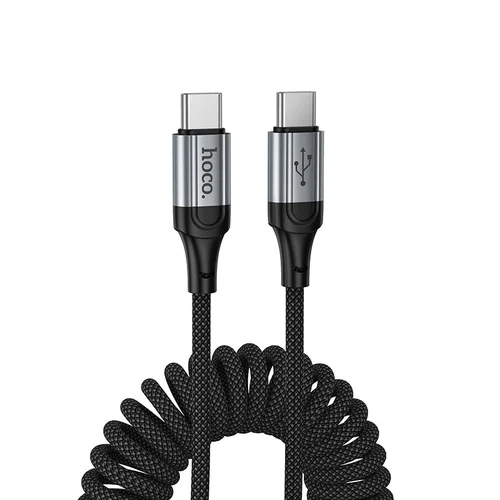 Hoco X121 USB-C–USB-C kabelis, 1,5 m, juodas image 1