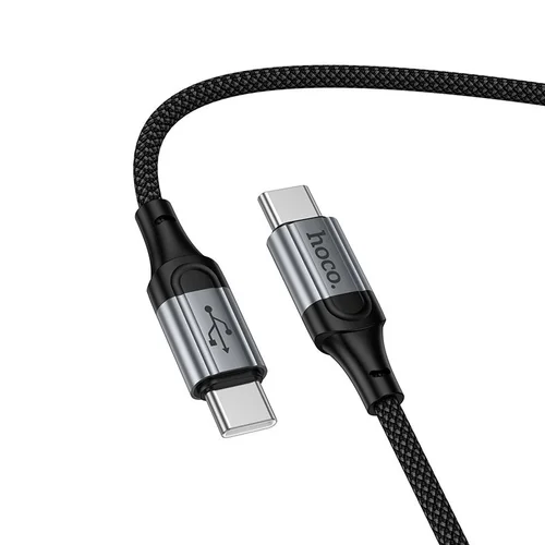 Hoco X121 USB-C–USB-C kabelis, 1,5 m, juodas image 3