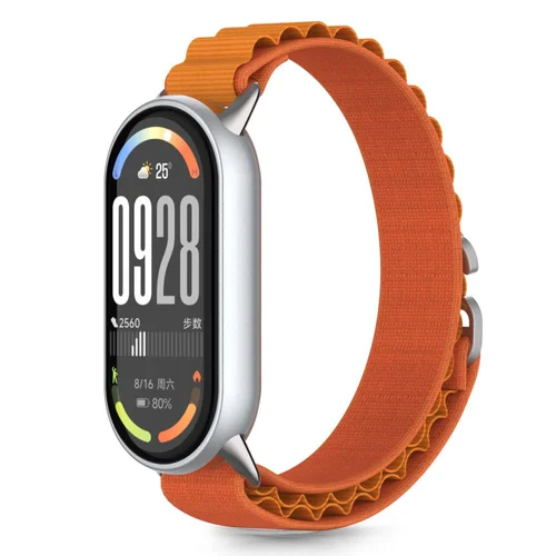 Tech-Protect Nailono Pro dirželis Xiaomi Smart Band 8/9/10/NFC, oranžinis image 1