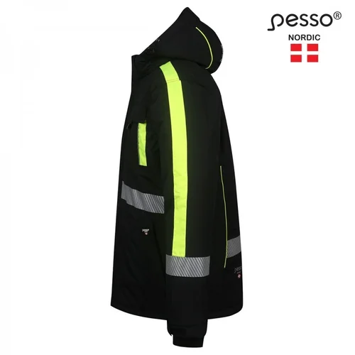 Pašiltinta striukė Pesso NOVA juoda/geltona - M image 3