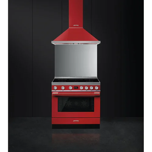 SMEG CPF9IPR indukcinė viryklė su elektrine orkaitė Raudona 90 cm image 2